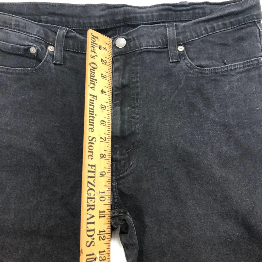 Levis 511 Slim Fit Jeans Mens W40 L34 Black Denim‎ Pants 04511-1907